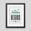 The adventure begins Framed poster The adventure begins Framed poster